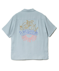 go slow caravan(ゴースローキャラバン) |LINEN/COTTONチェーン刺繍S/Sオープンシャツ (MENS)