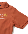 go slow caravan(ゴースローキャラバン) |LINEN/COTTONチェーン刺繍S/Sオープンシャツ (MENS)