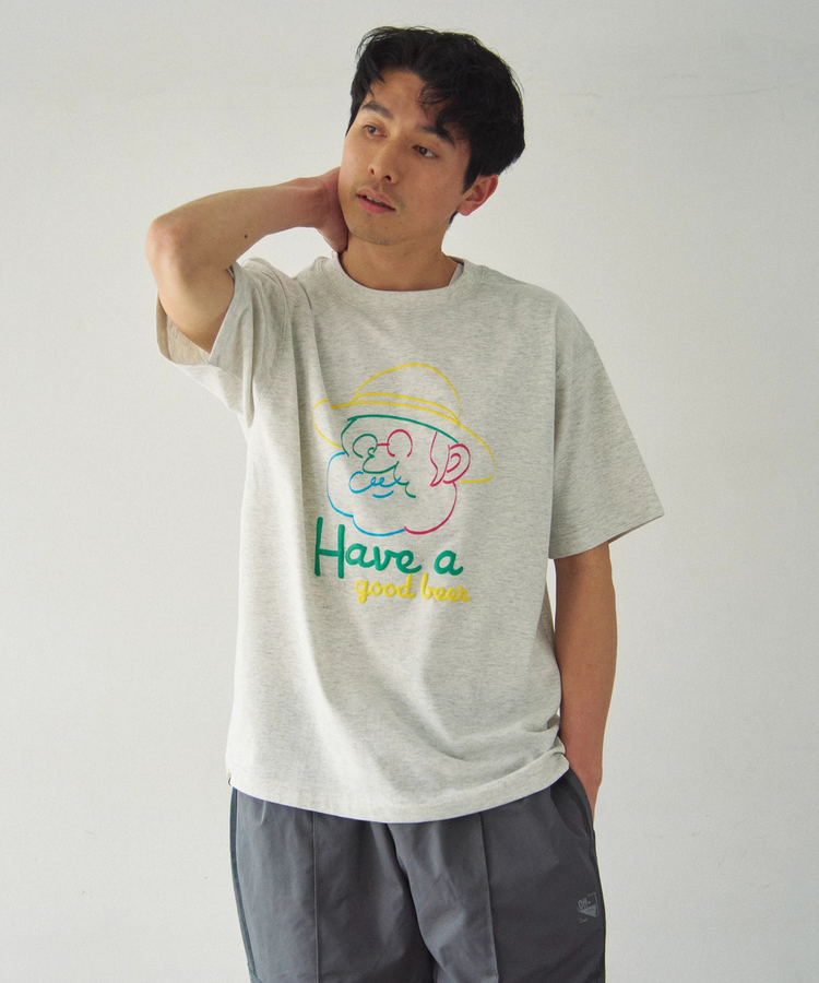 go slow caravan(ゴースローキャラバン) |DUCKSTER/ダックスター T/C度詰め天竺 レギュラーS/STEE《Have a good》(MENS)