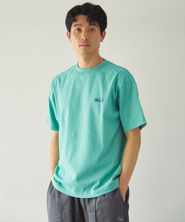 go slow caravan(ゴースローキャラバン) |DUCKSTER/ダックスター T/C度詰め天竺 レギュラーフィットS/STEE《CALI OCEAN》(MENS)