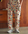 go slow caravan(ゴースローキャラバン) |DUCKSTER/ダックスター 総柄リラックスジョグパンツ (MENS)