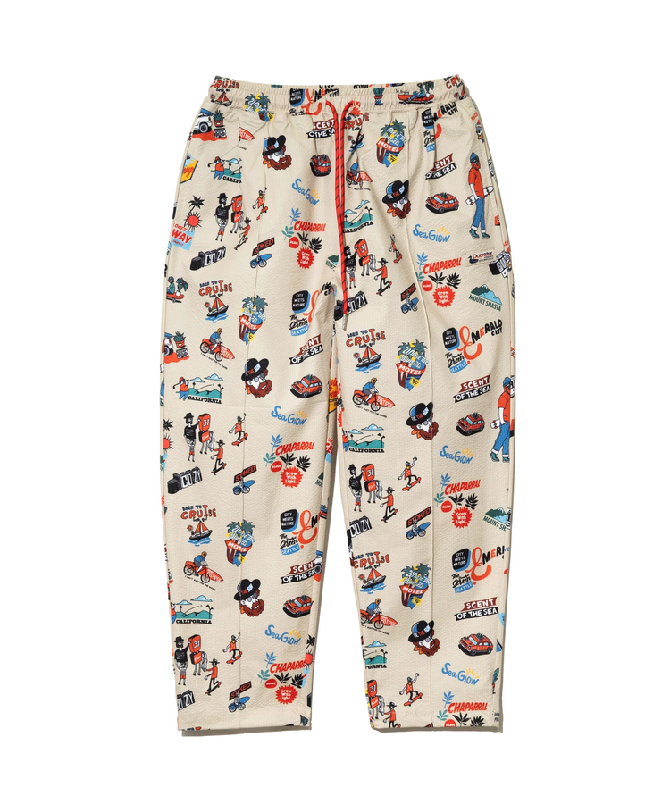 go slow caravan(ゴースローキャラバン) |DUCKSTER/ダックスター 総柄リラックスジョグパンツ (MENS)