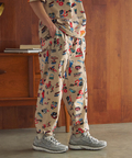 go slow caravan(ゴースローキャラバン) |DUCKSTER/ダックスター 総柄リラックスジョグパンツ (MENS)