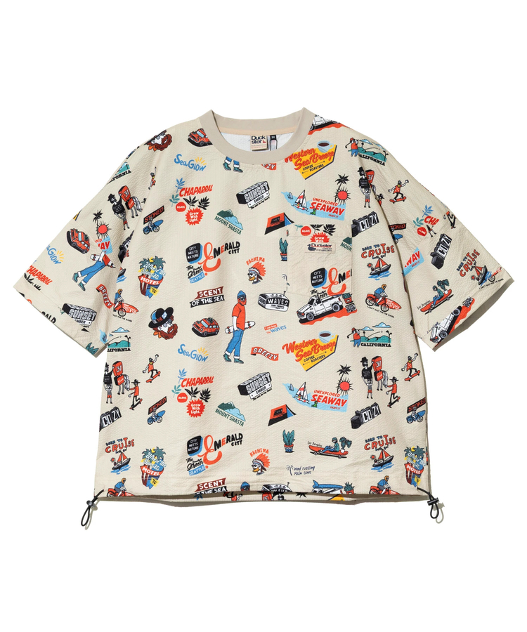 go slow caravan(ゴースローキャラバン) |DUCKSTER/ダックスター 総柄ドロップショルダーS/STEE (MENS)
