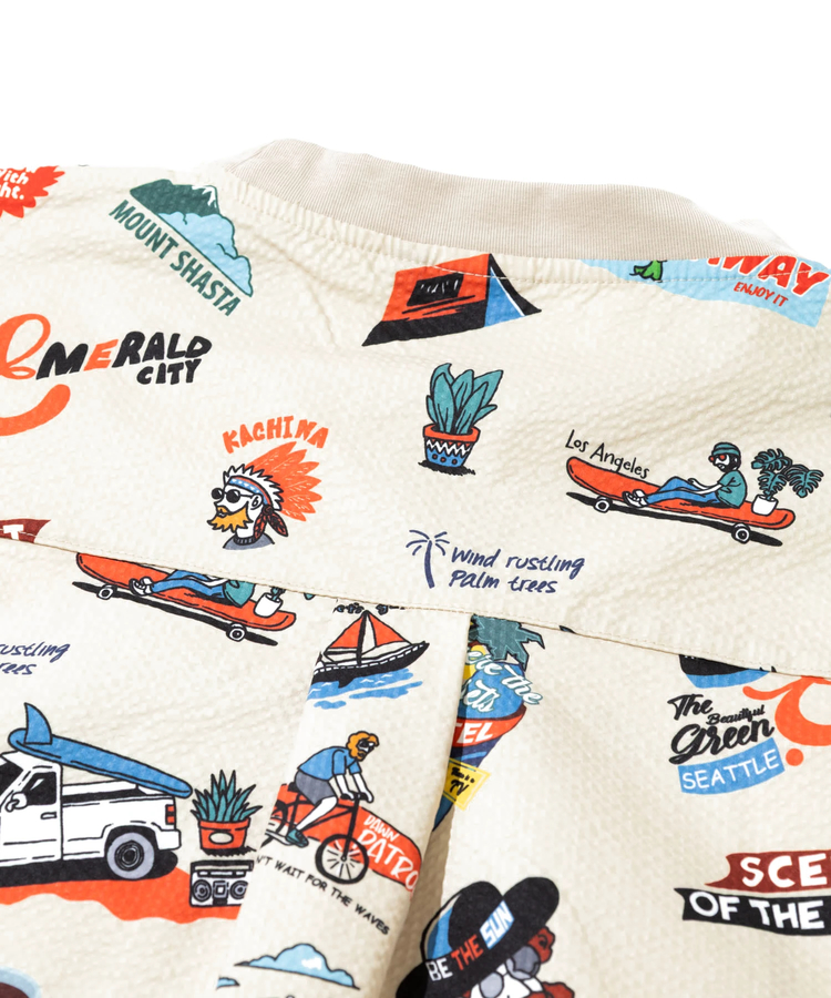 go slow caravan(ゴースローキャラバン) |DUCKSTER/ダックスター 総柄ドロップショルダーS/STEE (MENS)