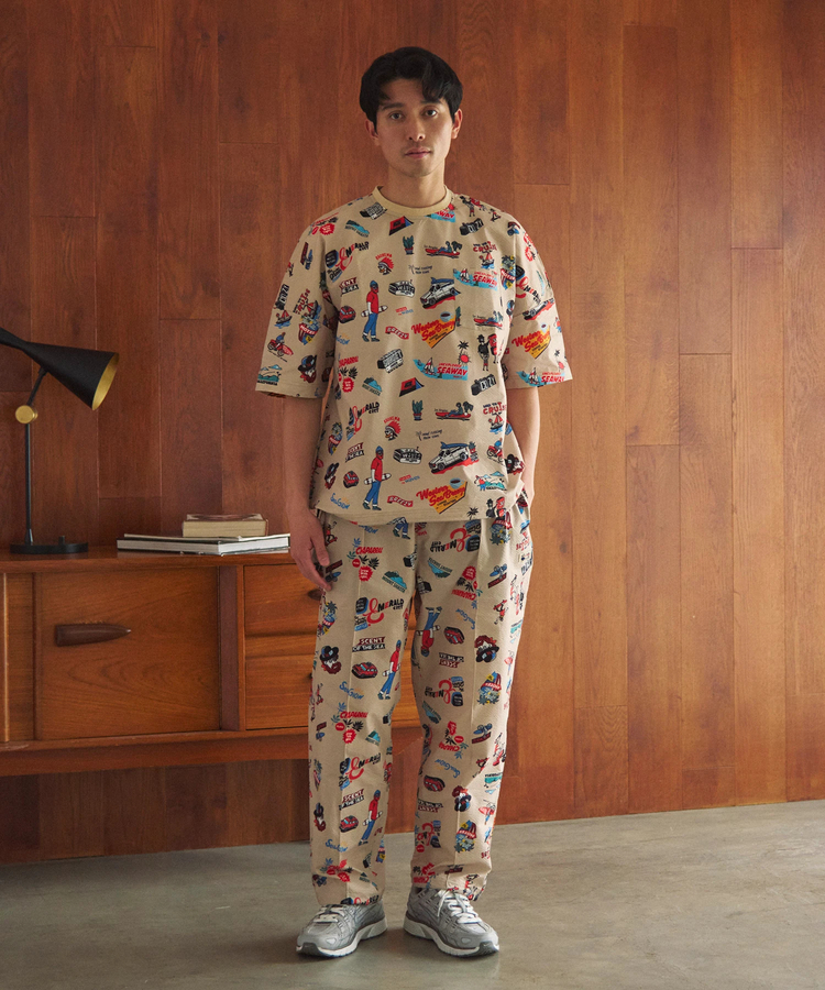 go slow caravan(ゴースローキャラバン) |DUCKSTER/ダックスター 総柄ドロップショルダーS/STEE (MENS)