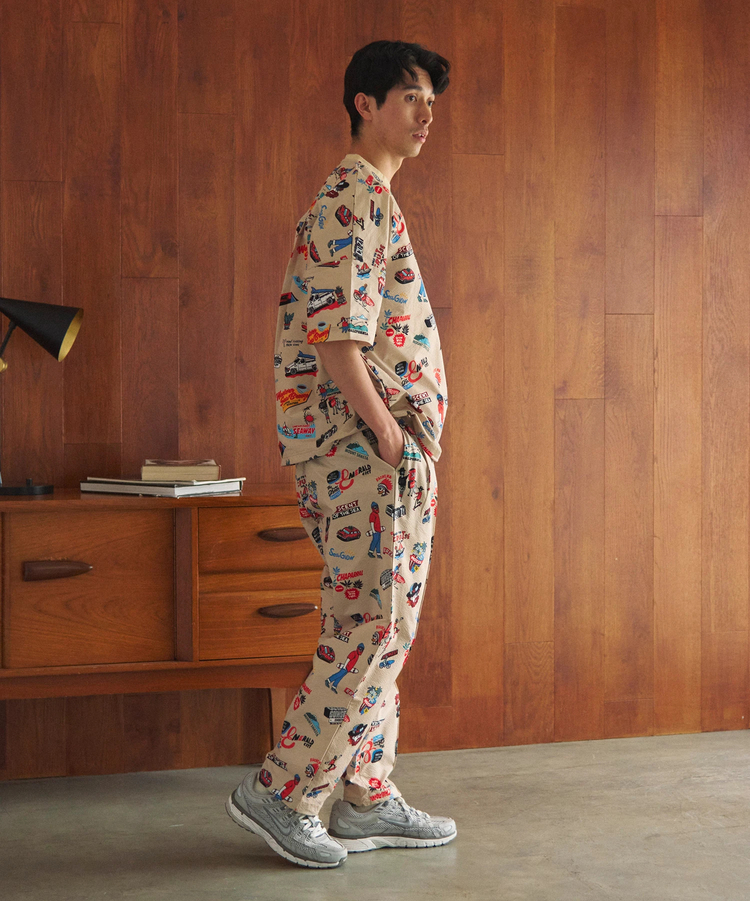 go slow caravan(ゴースローキャラバン) |DUCKSTER/ダックスター 総柄ドロップショルダーS/STEE (MENS)