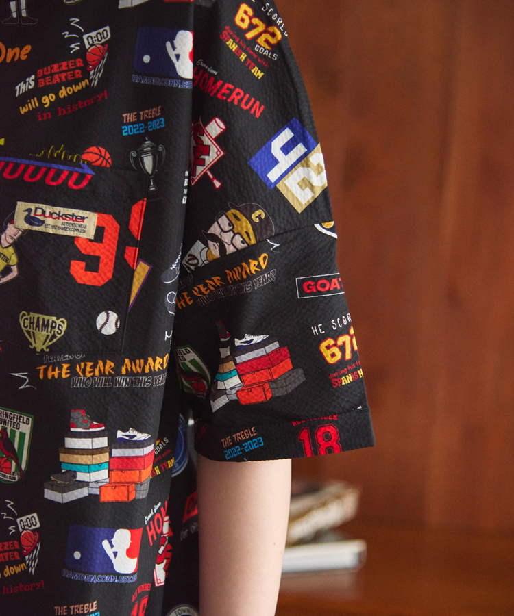 go slow caravan(ゴースローキャラバン) |DUCKSTER/ダックスター 総柄ドロップショルダーS/STEE (MENS)