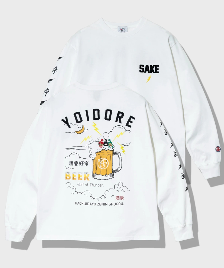 go slow caravan(ゴースローキャラバン) |YOIDORE/酔いどれ KAMINARISAMA ロンTEE (MENS)