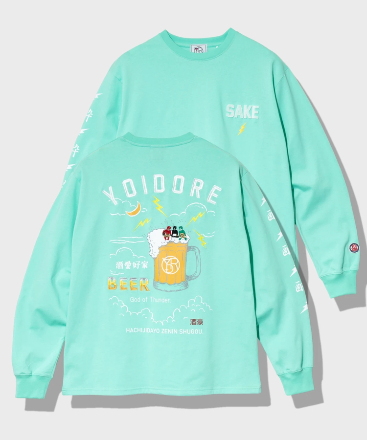 go slow caravan(ゴースローキャラバン) |YOIDORE/酔いどれ KAMINARISAMA ロンTEE (MENS)