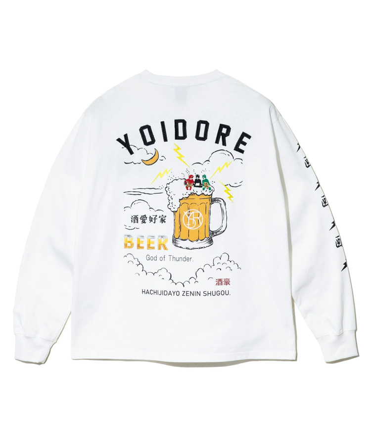 go slow caravan(ゴースローキャラバン) |YOIDORE/酔いどれ KAMINARISAMA ロンTEE (MENS)