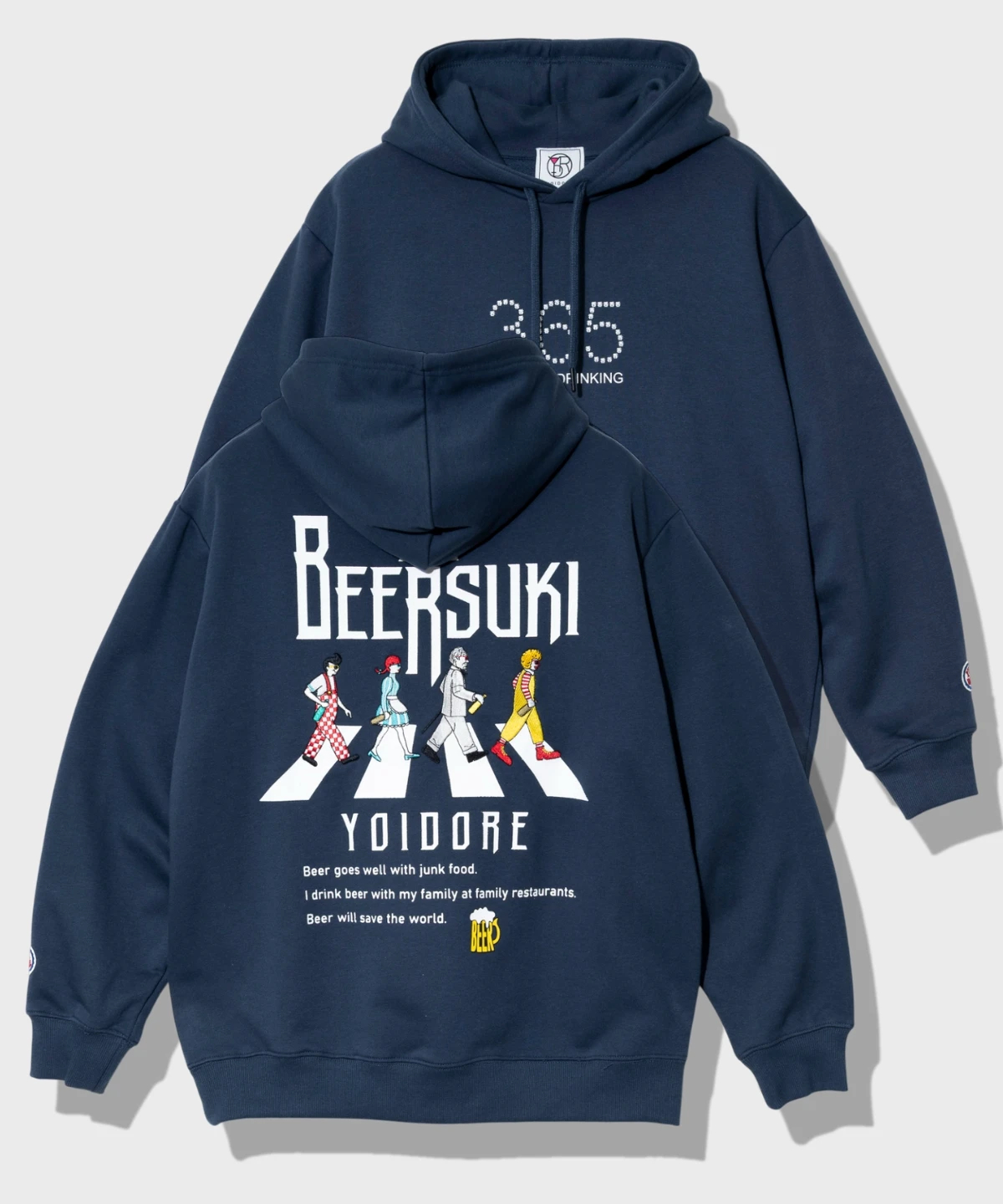 YOIDORE/酔いどれ ビール好き スウェットパーカー (MENS 