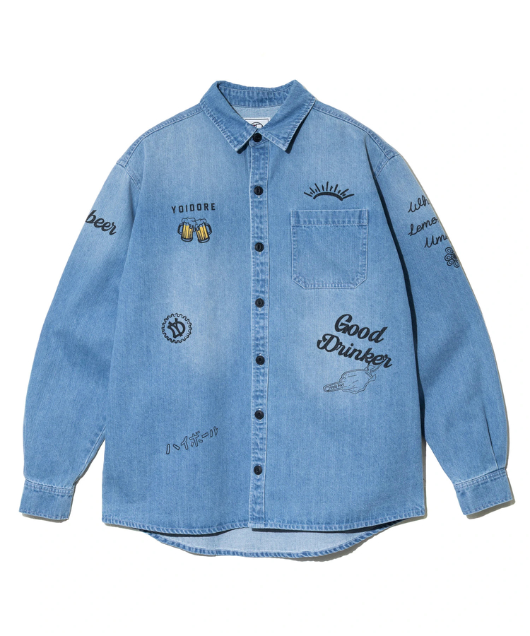 go slow caravan(ゴースローキャラバン) |YOIDORE/酔いどれ ヴィンテージ 栓抜き らくがき シャツ (MENS)