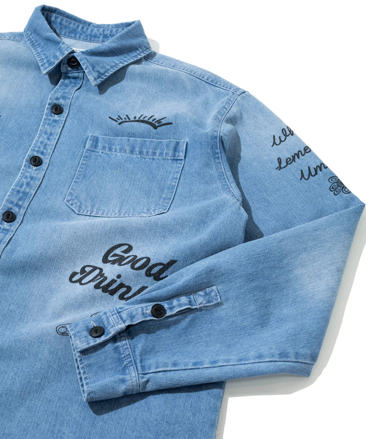 go slow caravan(ゴースローキャラバン) |YOIDORE/酔いどれ ヴィンテージ 栓抜き らくがき シャツ (MENS)