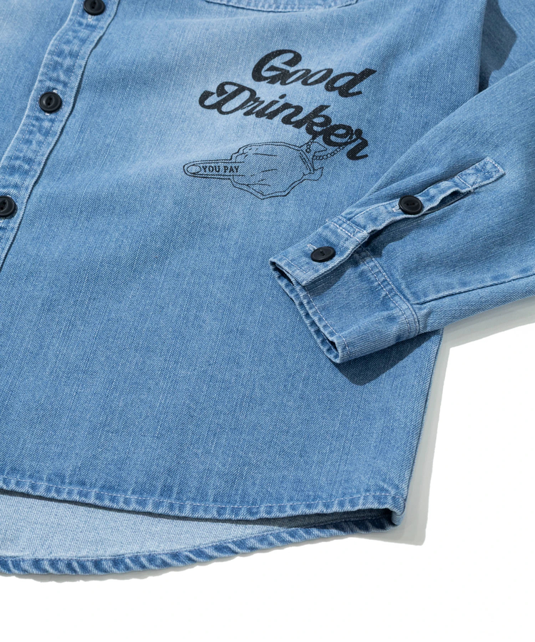 go slow caravan(ゴースローキャラバン) |YOIDORE/酔いどれ ヴィンテージ 栓抜き らくがき シャツ (MENS)