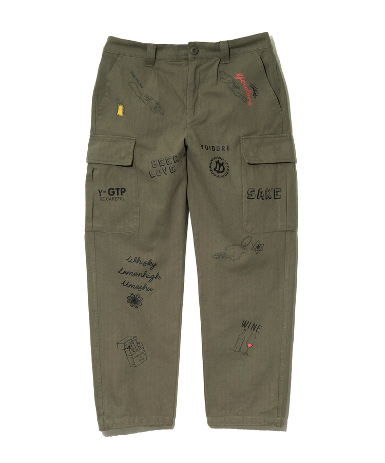 go slow caravan(ゴースローキャラバン) |YOIDORE/酔いどれ ヴィンテージ 栓抜き らくがき カーゴパンツ (MENS)
