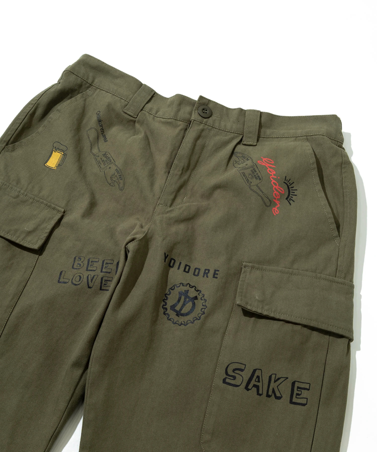 go slow caravan(ゴースローキャラバン) |YOIDORE/酔いどれ ヴィンテージ 栓抜き らくがき カーゴパンツ (MENS)