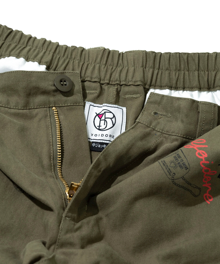 go slow caravan(ゴースローキャラバン) |YOIDORE/酔いどれ ヴィンテージ 栓抜き らくがき カーゴパンツ (MENS)