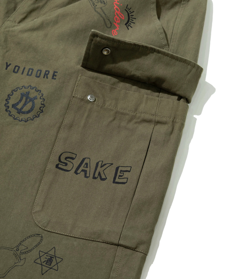 go slow caravan(ゴースローキャラバン) |YOIDORE/酔いどれ ヴィンテージ 栓抜き らくがき カーゴパンツ (MENS)