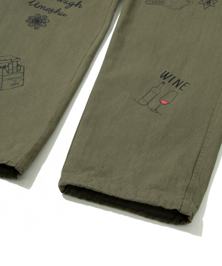 go slow caravan(ゴースローキャラバン) |YOIDORE/酔いどれ ヴィンテージ 栓抜き らくがき カーゴパンツ (MENS)