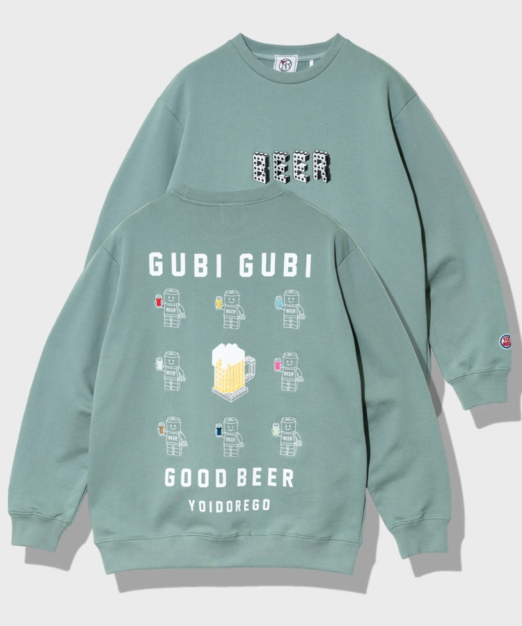 go slow caravan(ゴースローキャラバン) |YOIDORE/酔いどれ グビグビブロッククルーネックスウェット (MENS)