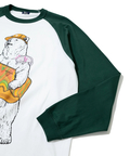go slow caravan(ゴースローキャラバン) |【 NARROW GATE × go slow caravan 】お財布クマ ラグランL/S TEE (MENS)
