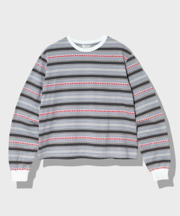 go slow caravan(ゴースローキャラバン) |Universal Style Wear/ユニバーサルスタイルウェア Ethnic border Tee (MENS)