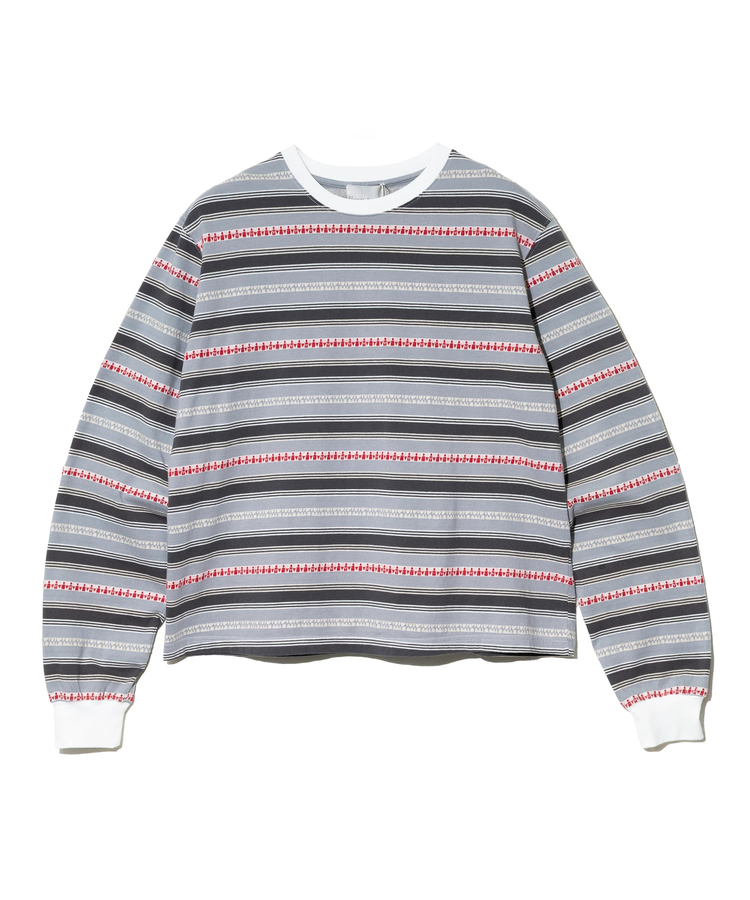 go slow caravan(ゴースローキャラバン) |Universal Style Wear/ユニバーサルスタイルウェア Ethnic border Tee (MENS)