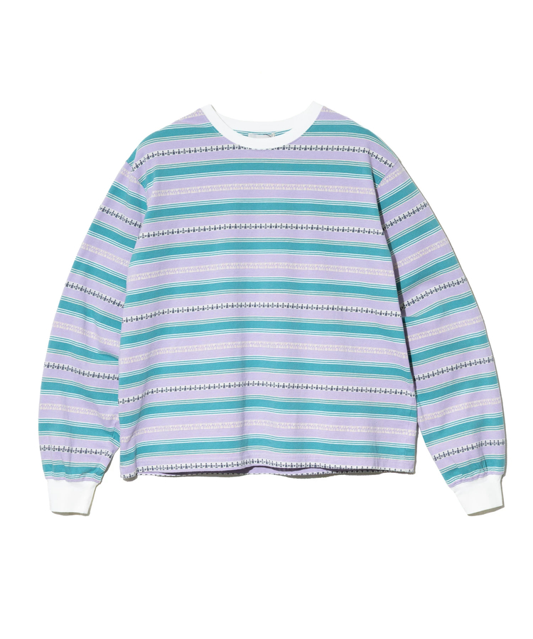 go slow caravan(ゴースローキャラバン) |Universal Style Wear/ユニバーサルスタイルウェア Ethnic border Tee (MENS)