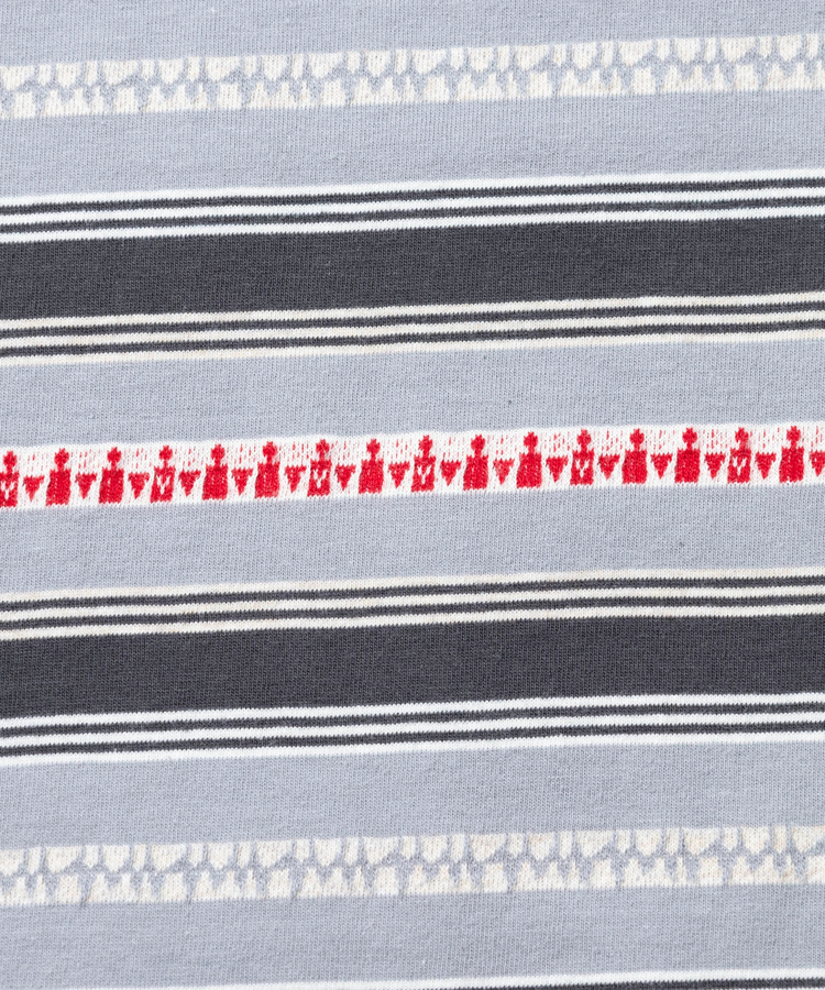 go slow caravan(ゴースローキャラバン) |Universal Style Wear/ユニバーサルスタイルウェア Ethnic border Tee (MENS)