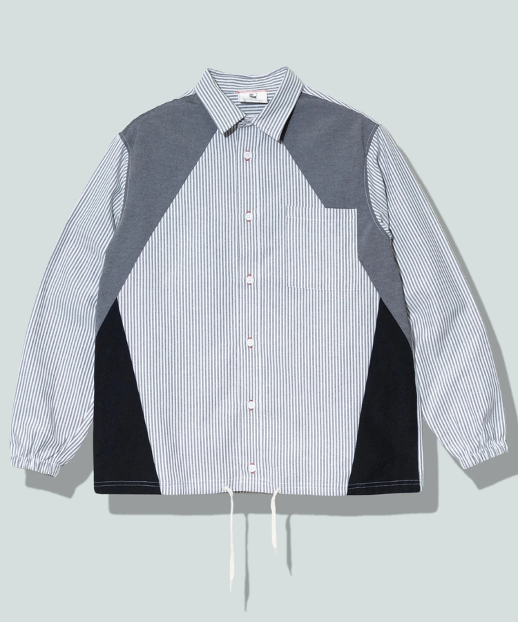 go slow caravan(ゴースローキャラバン) |DUCKSTER/ダックスター ペンタゴン切替コーチシャツ (MENS)