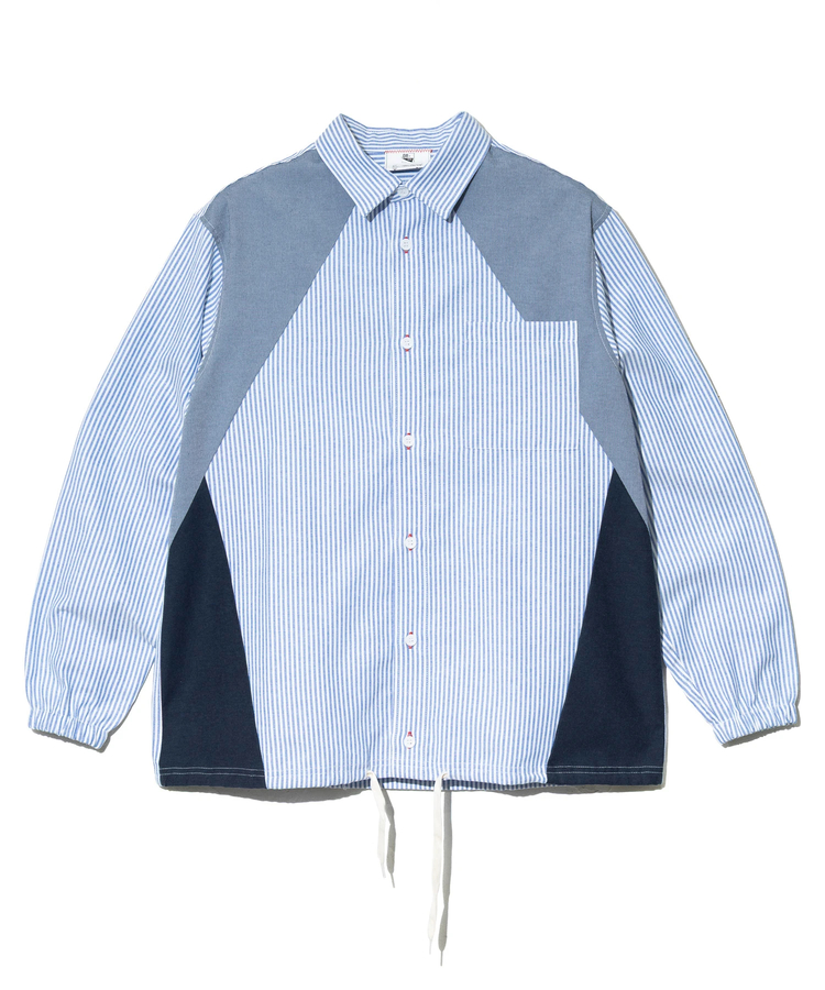 go slow caravan(ゴースローキャラバン) |DUCKSTER/ダックスター ペンタゴン切替コーチシャツ (MENS)