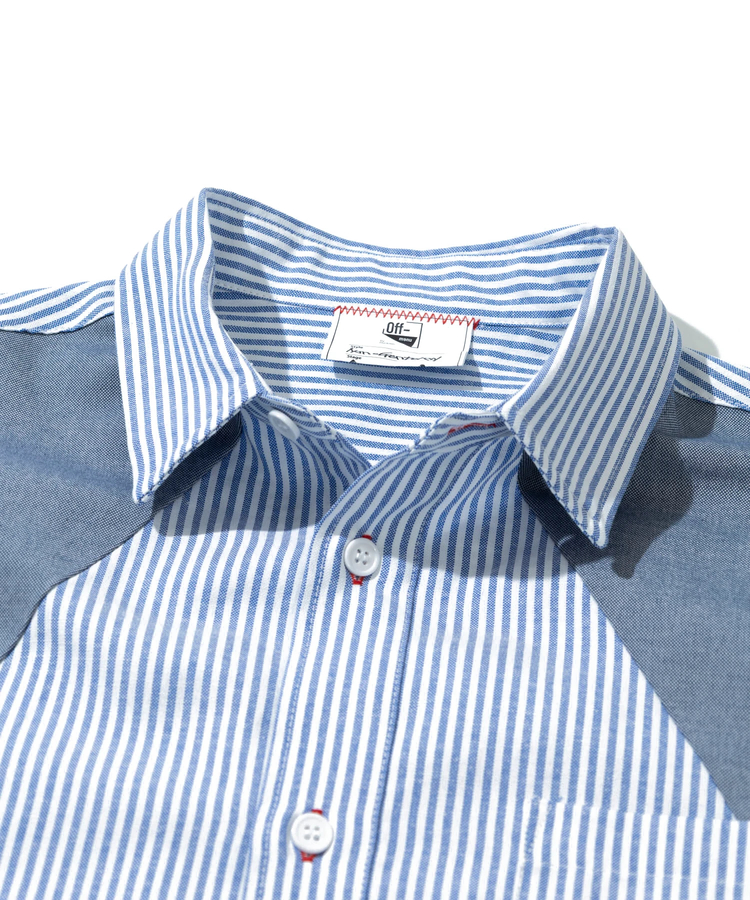 go slow caravan(ゴースローキャラバン) |DUCKSTER/ダックスター ペンタゴン切替コーチシャツ (MENS)