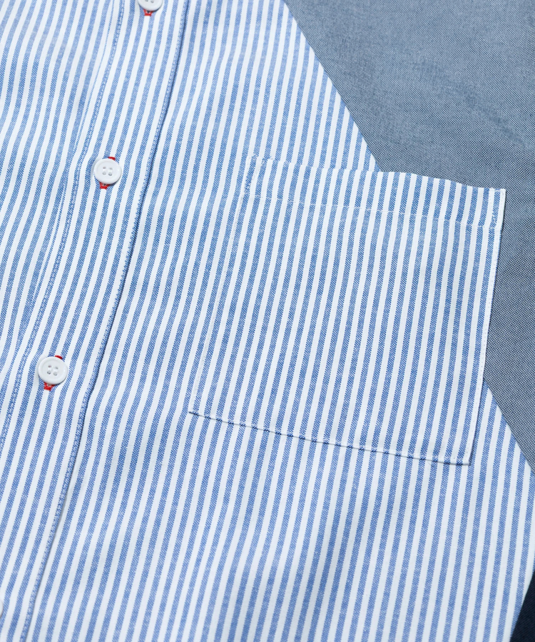 go slow caravan(ゴースローキャラバン) |DUCKSTER/ダックスター ペンタゴン切替コーチシャツ (MENS)