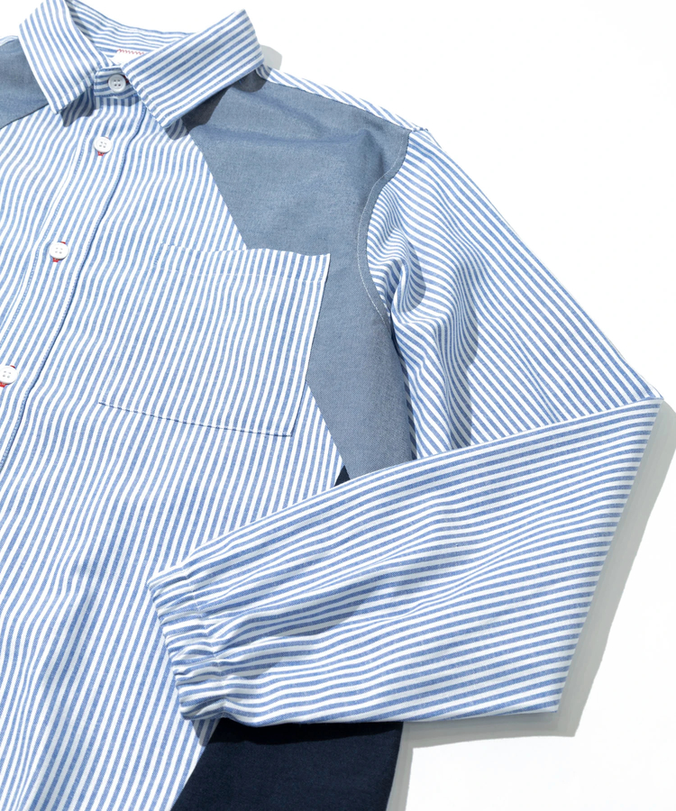 go slow caravan(ゴースローキャラバン) |DUCKSTER/ダックスター ペンタゴン切替コーチシャツ (MENS)