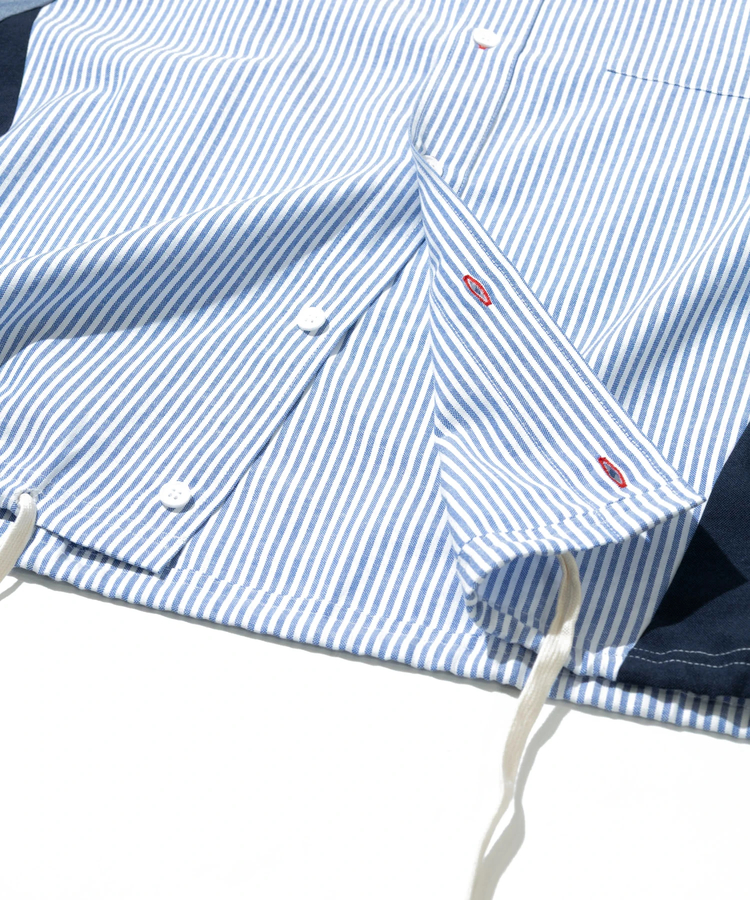 go slow caravan(ゴースローキャラバン) |DUCKSTER/ダックスター ペンタゴン切替コーチシャツ (MENS)