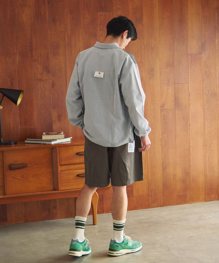 go slow caravan(ゴースローキャラバン) |DUCKSTER/ダックスター ペンタゴン切替コーチシャツ (MENS)