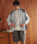 go slow caravan(ゴースローキャラバン) |DUCKSTER/ダックスター ペンタゴン切替コーチシャツ (MENS)