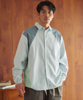 go slow caravan(ゴースローキャラバン) |DUCKSTER/ダックスター ペンタゴン切替コーチシャツ (MENS)