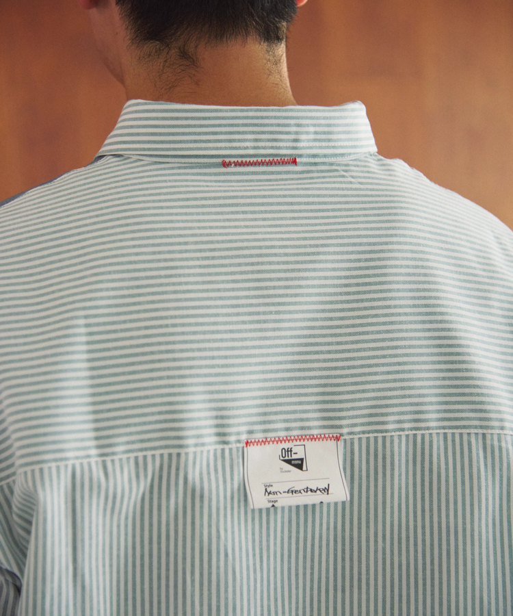 go slow caravan(ゴースローキャラバン) |DUCKSTER/ダックスター ペンタゴン切替コーチシャツ (MENS)