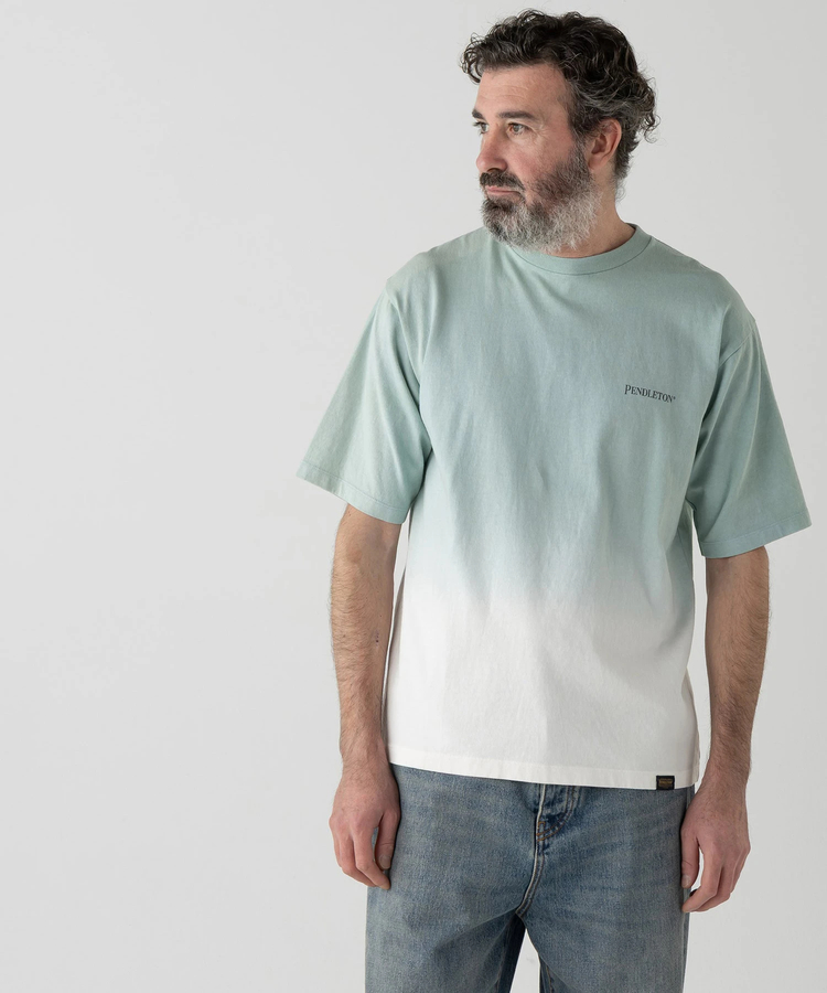 go slow caravan(ゴースローキャラバン) |PENDLETON/ペンドルトン Gradation dye Back Print Tee (MENS)