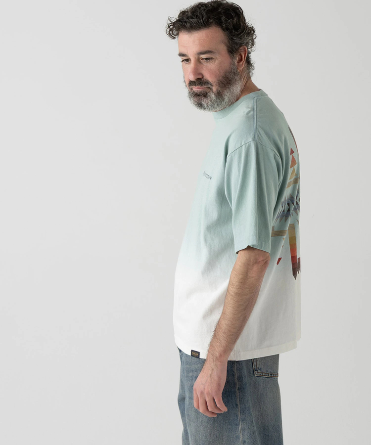 go slow caravan(ゴースローキャラバン) |PENDLETON/ペンドルトン Gradation dye Back Print Tee (MENS)