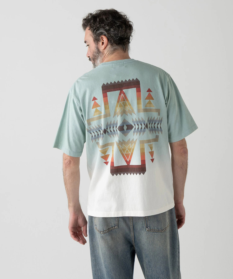 go slow caravan(ゴースローキャラバン) |PENDLETON/ペンドルトン Gradation dye Back Print Tee (MENS)