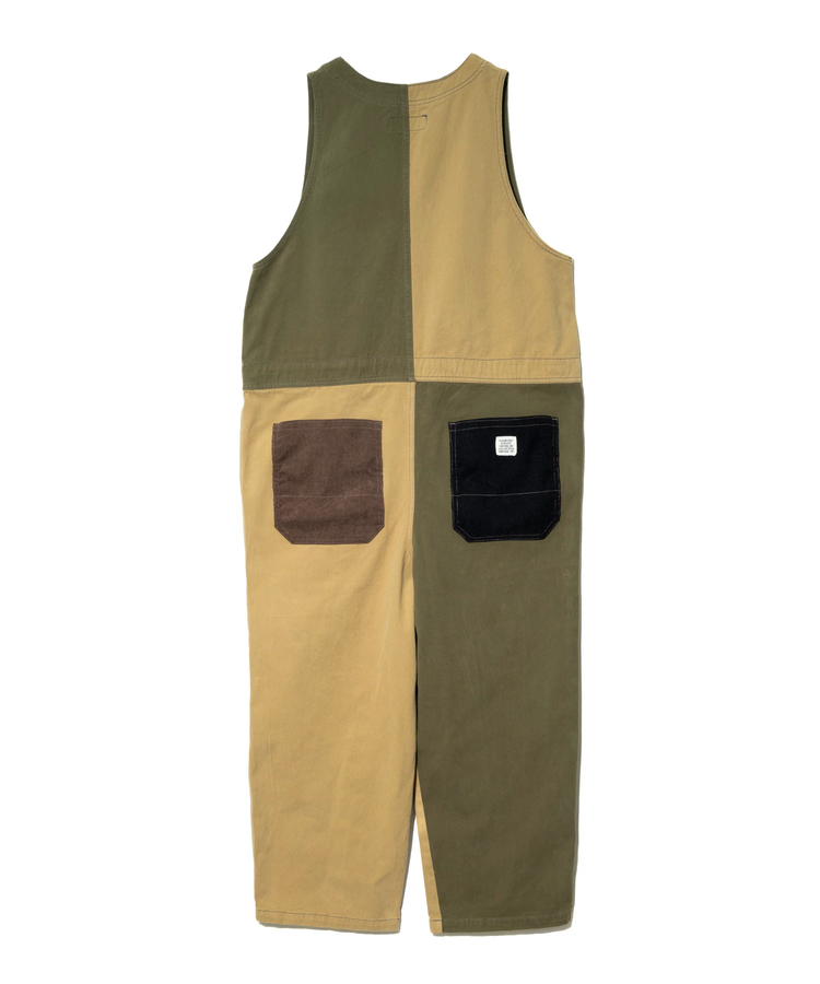 CUBE SUGAR/キューブシュガー ピーチツイルxコーデュロイサロペット