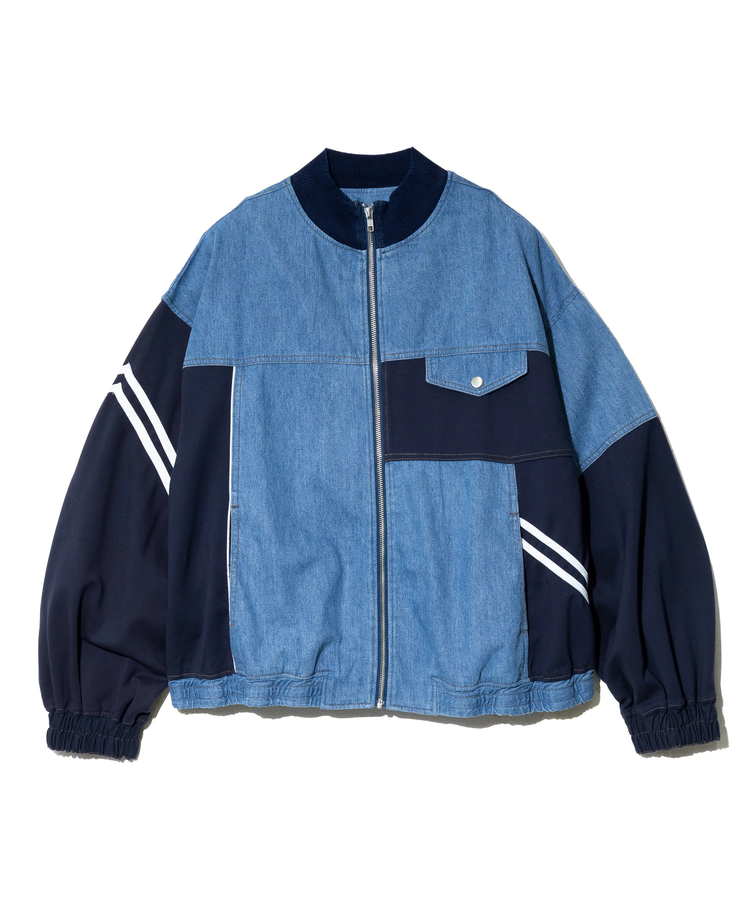 go slow caravan(ゴースローキャラバン) |mililopiulu/ミリロピュール ジャージMIXデニムジャケット (WOMENS)