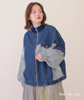 go slow caravan(ゴースローキャラバン) |mililopiulu/ミリロピュール ジャージMIXデニムジャケット (WOMENS)