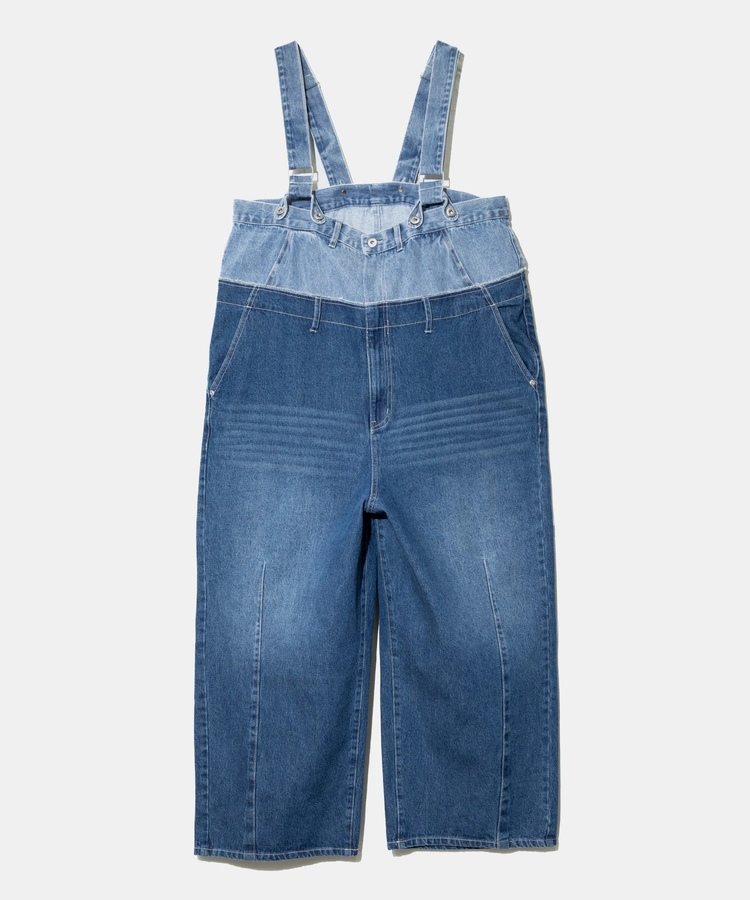 mililopiulu/ミリロピュール ウエストデニムロングサロペット (WOMENS