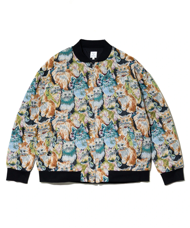 Revo./レヴォ ゴブラン総柄織り ジップアップブルゾン (MENS