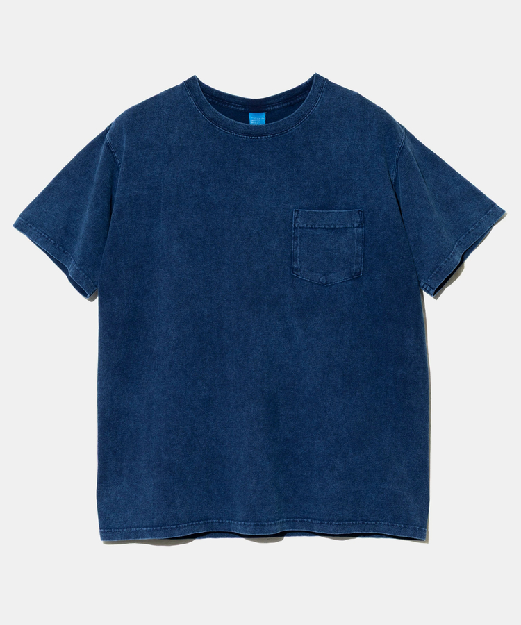 go slow caravan(ゴースローキャラバン) |GOOD ON/グッドオン S/S CREW POCKET TEE INDIGO SHAVE (MENS)