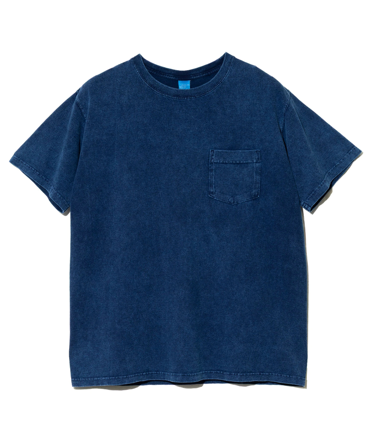 go slow caravan(ゴースローキャラバン) |GOOD ON/グッドオン S/S CREW POCKET TEE INDIGO SHAVE (MENS)